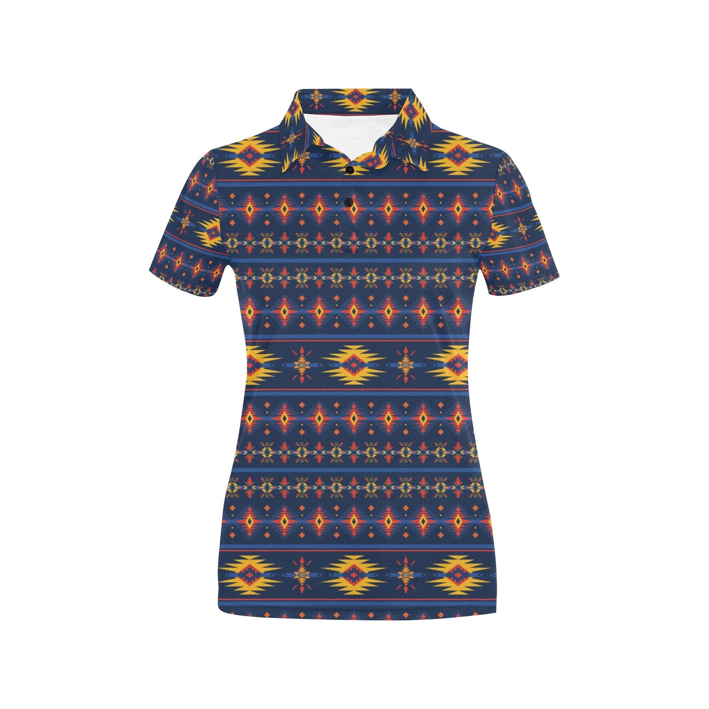 Southwest Pattern Print Design LKS306 Women's Polo Shirt
