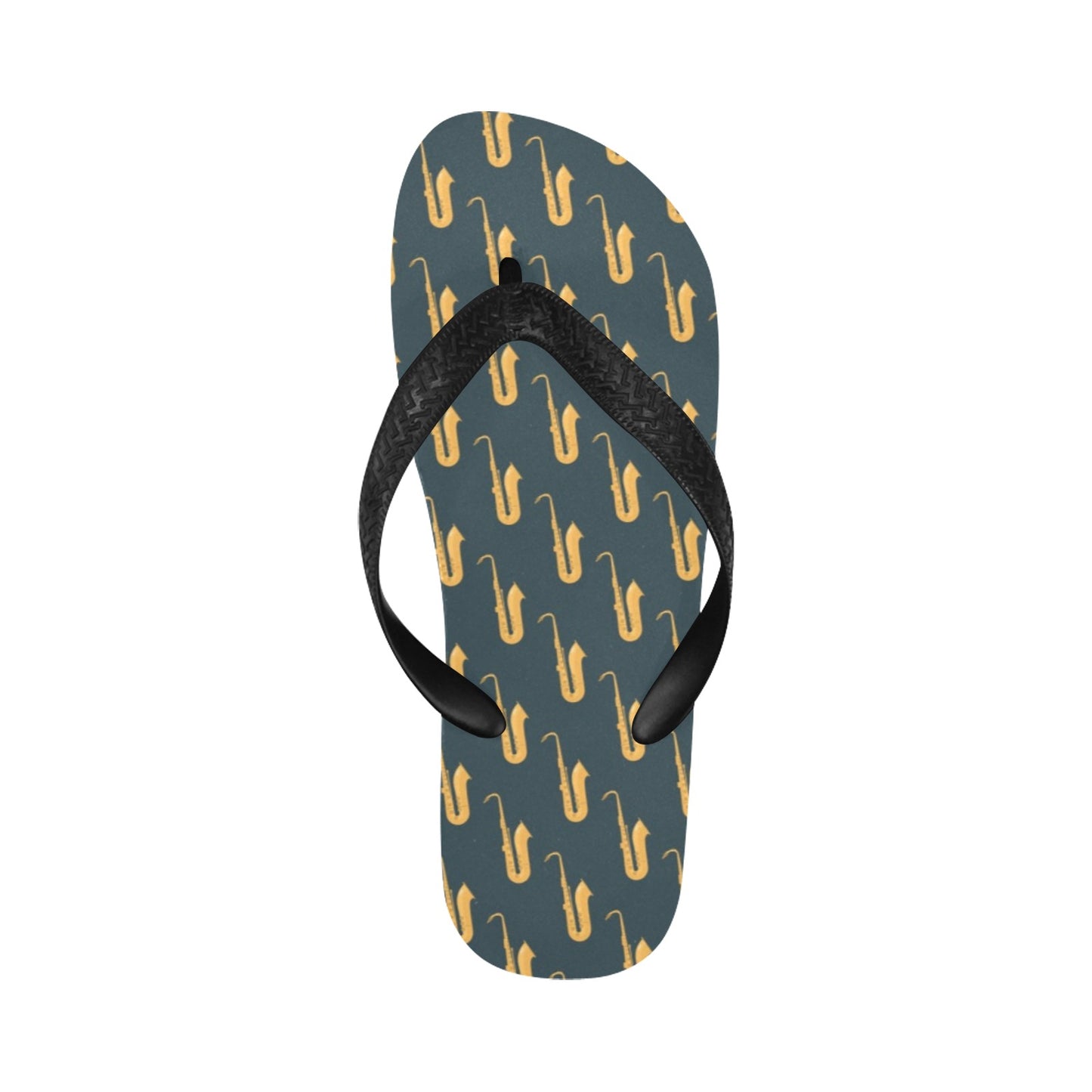 Saxophone Print Design LKS401 Flip Flops