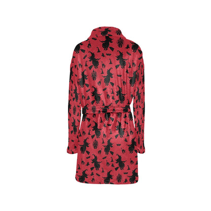 Witch Print Design LKS303 Women's Fleece Robe