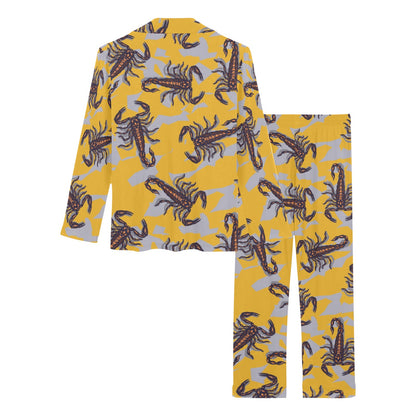 Scorpion Pattern Print Design 01 Women's Long Pajama Set