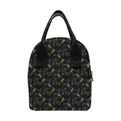 Safety Pin Print Design LKS304 Insulated Lunch Bag