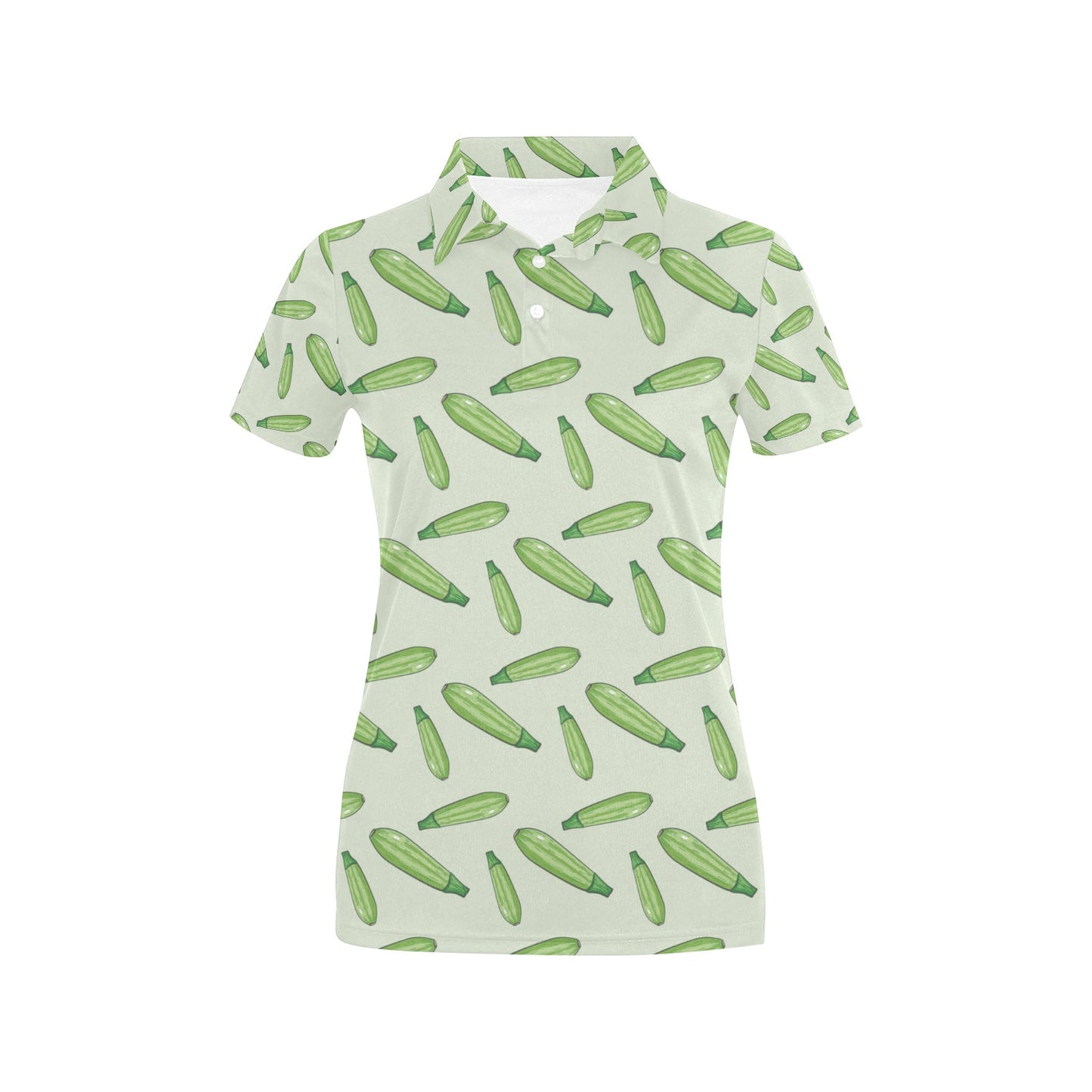 Zucchini Print Design LKS302 Women's Polo Shirt