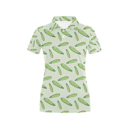 Zucchini Print Design LKS302 Women's Polo Shirt