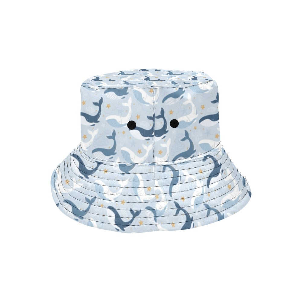 Whale Print Design LKS305 Unisex Bucket Hat