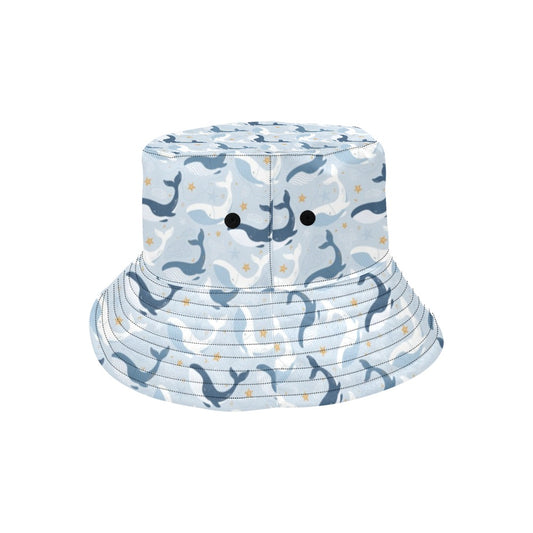 Whale Print Design LKS305 Unisex Bucket Hat