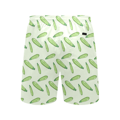 Zucchini Print Design LKS302 Men's Swim Trunks Beach Shorts