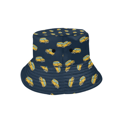 School Bus Print Design LKS304 Unisex Bucket Hat