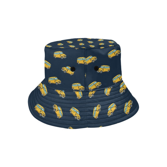 School Bus Print Design LKS304 Unisex Bucket Hat