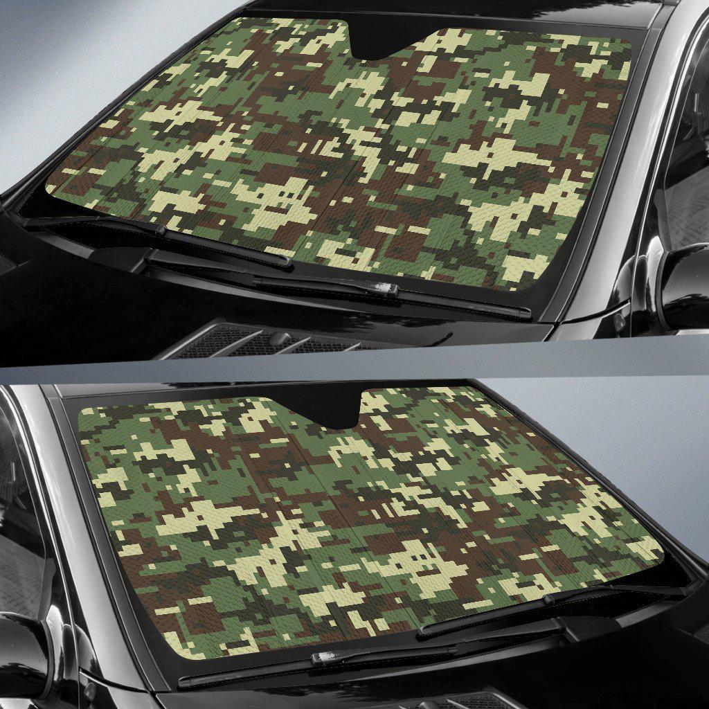 ACU Digital Army Camouflage Car Sun Shade For Windshield