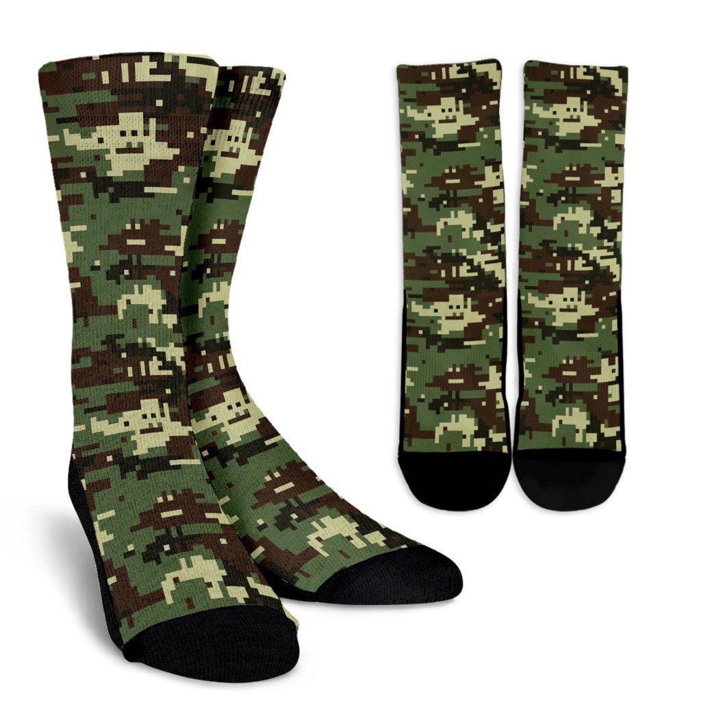 ACU Digital Army Camouflage Crew Socks