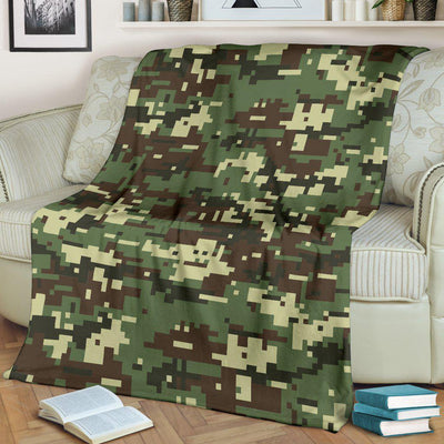 ACU Digital Army Camouflage Fleece Blanket