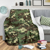 ACU Digital Army Camouflage Fleece Blanket