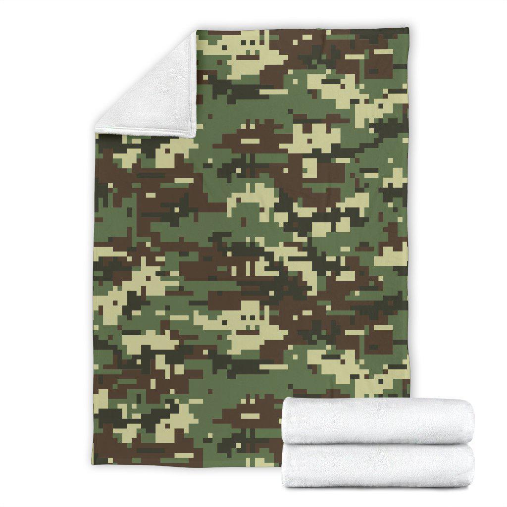 ACU Digital Army Camouflage Fleece Blanket