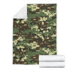 ACU Digital Army Camouflage Fleece Blanket