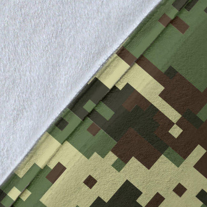 ACU Digital Army Camouflage Fleece Blanket