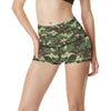 ACU Digital Army Camouflage High Waisted Spandex Shorts-JTAMIGO.COM