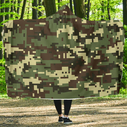 ACU Digital Army Camouflage Hooded Blanket-JTAMIGO.COM