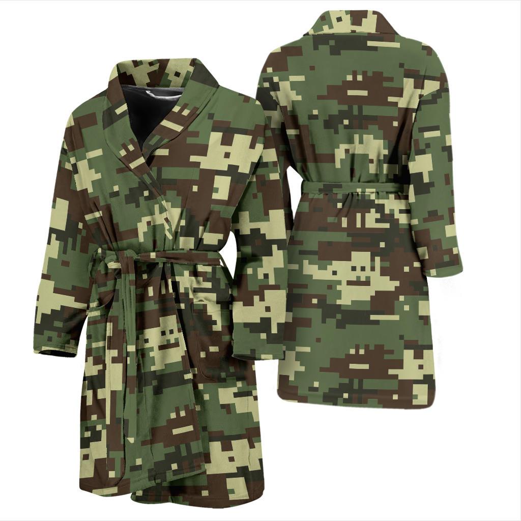 ACU Digital Army Camouflage Men Bath Robe-JTAMIGO.COM