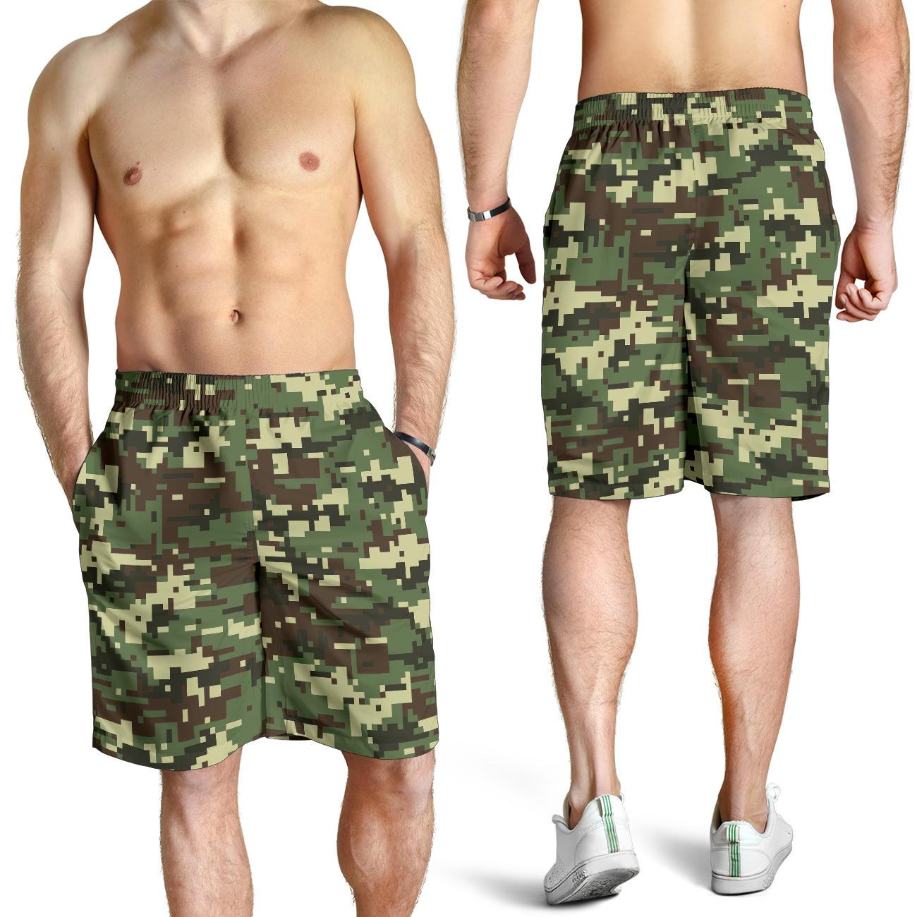 ACU Digital Army Camouflage Mens Shorts-JTAMIGO.COM