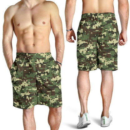 ACU Digital Army Camouflage Mens Shorts-JTAMIGO.COM