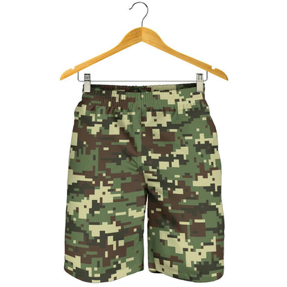 ACU Digital Army Camouflage Mens Shorts-JTAMIGO.COM