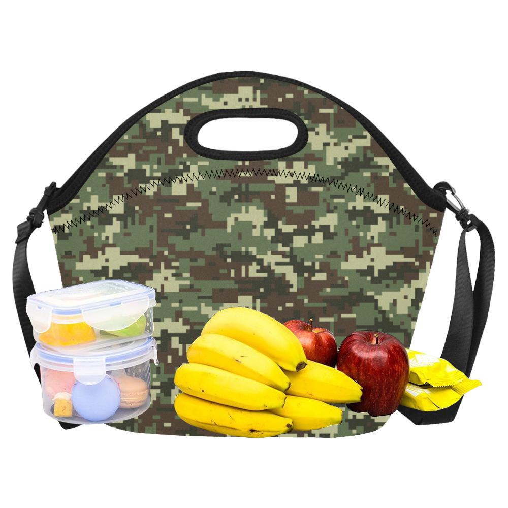 ACU Digital Army Camouflage Neoprene Lunch Bag (Model 1669)(Large)-JTAMIGO.COM