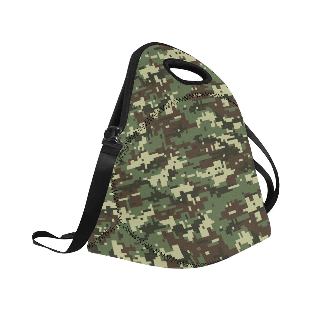 ACU Digital Army Camouflage Neoprene Lunch Bag (Model 1669)(Large)-JTAMIGO.COM