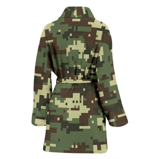ACU Digital Army Camouflage Women Bath Robe-JTAMIGO.COM