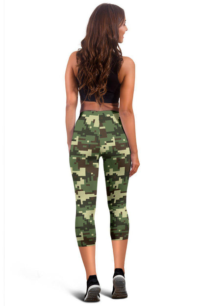 ACU Digital Army Camouflage Women Capris