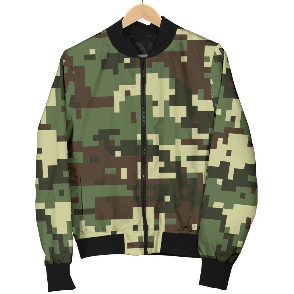 ACU Digital Army Camouflage Women Casual Bomber Jacket