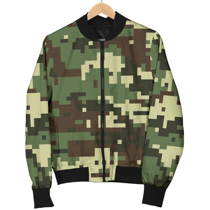 ACU Digital Army Camouflage Women Casual Bomber Jacket