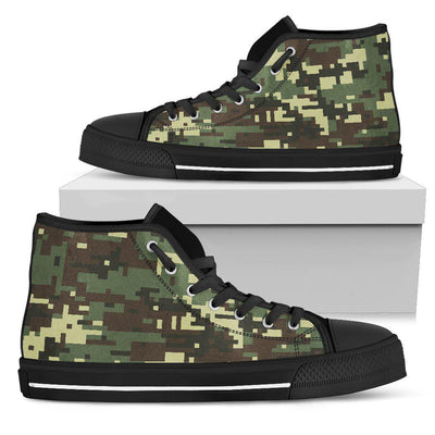 ACU Digital Army Camouflage Women High Top Shoes