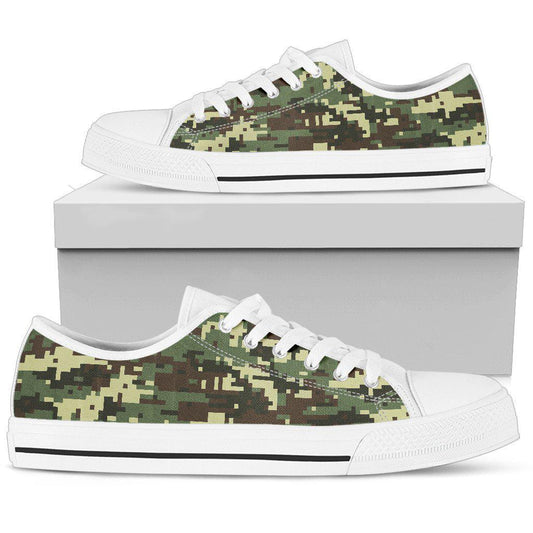 ACU Digital Army Camouflage Women Low Top Shoes