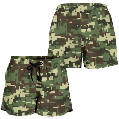 ACU Digital Army Camouflage Women Shorts-JTAMIGO.COM