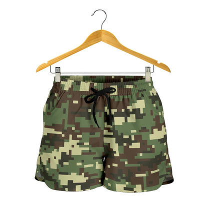 ACU Digital Army Camouflage Women Shorts-JTAMIGO.COM