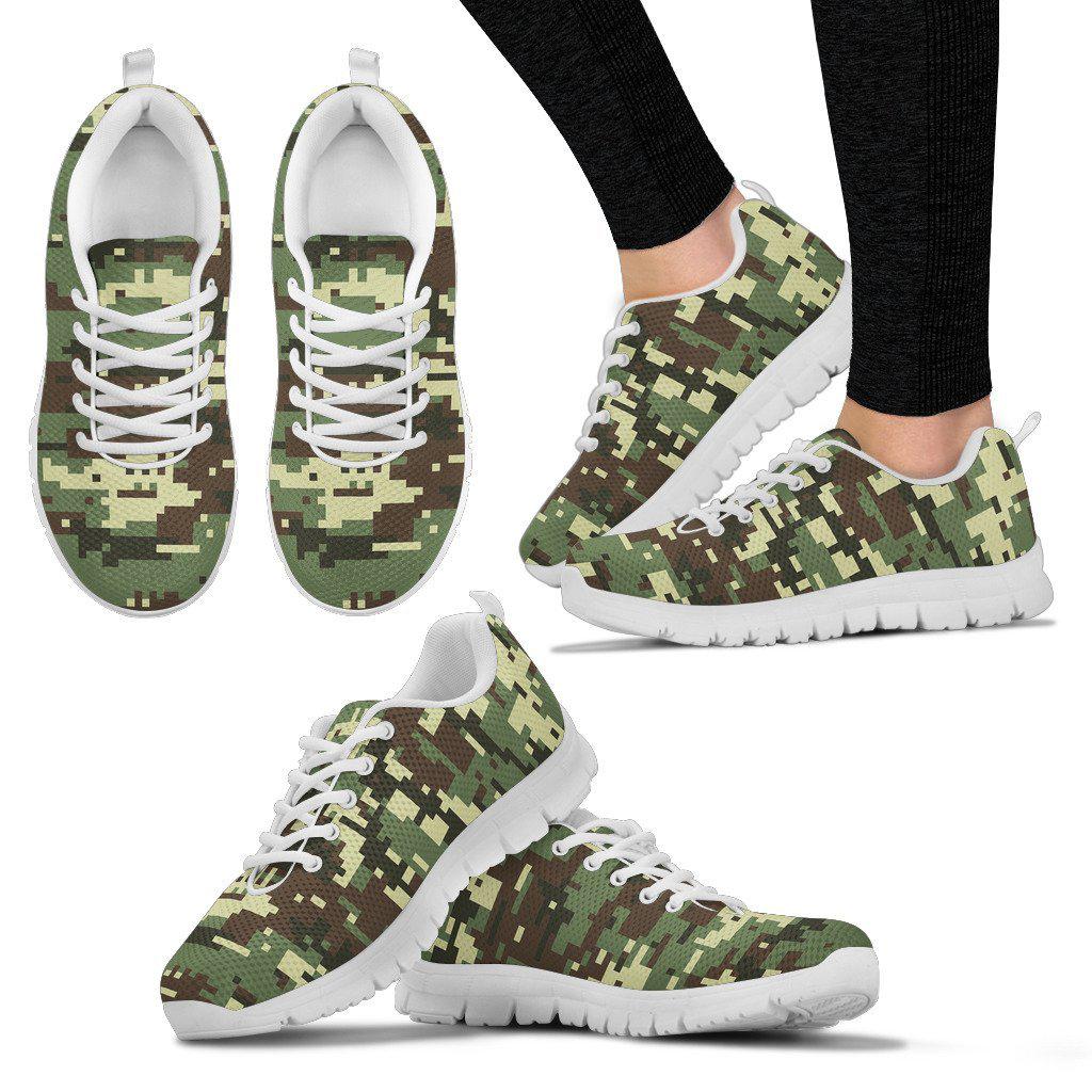 ACU Digital Army Camouflage Women Sneakers Shoes