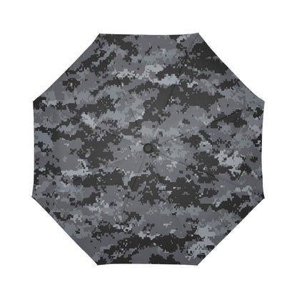 ACU Digital Black Camouflage Automatic Foldable Umbrella