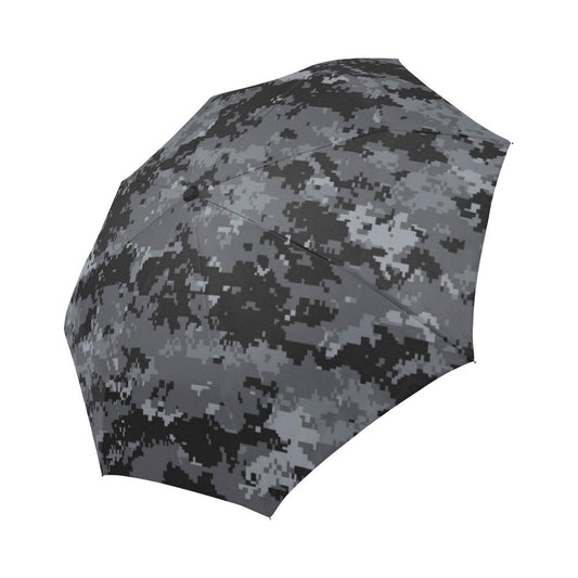 ACU Digital Black Camouflage Automatic Foldable Umbrella