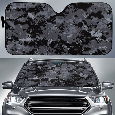 ACU Digital Black Camouflage Car Sun Shade For Windshield
