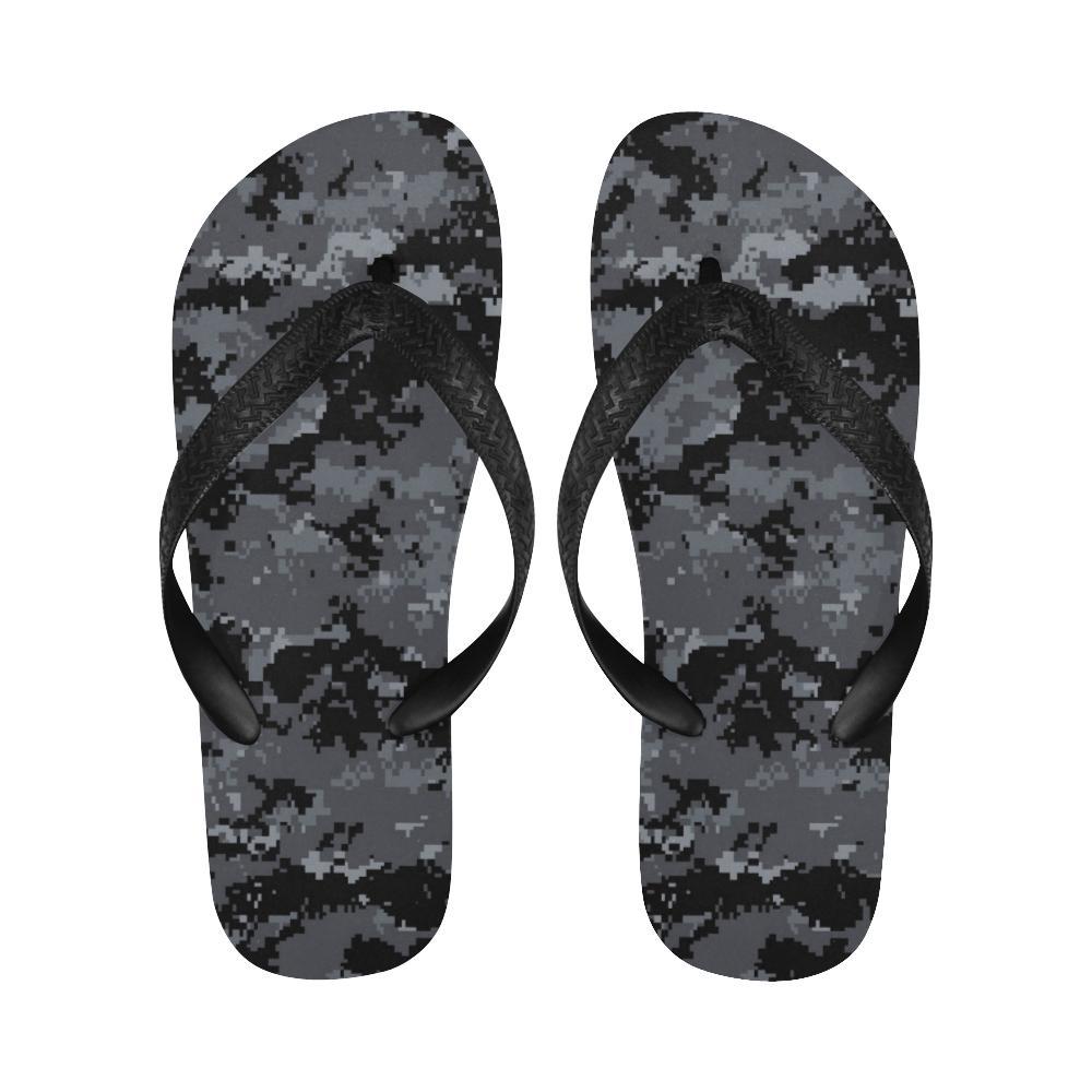 ACU Digital Black Camouflage Flip Flops-JTAMIGO.COM
