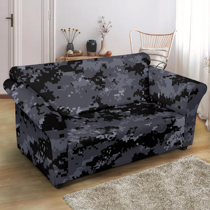 ACU Digital Black Camouflage Loveseat Slipcover-JTAMIGO.COM