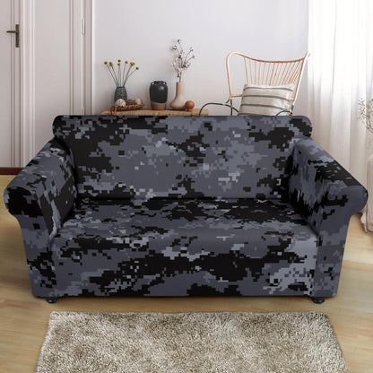 ACU Digital Black Camouflage Loveseat Slipcover-JTAMIGO.COM