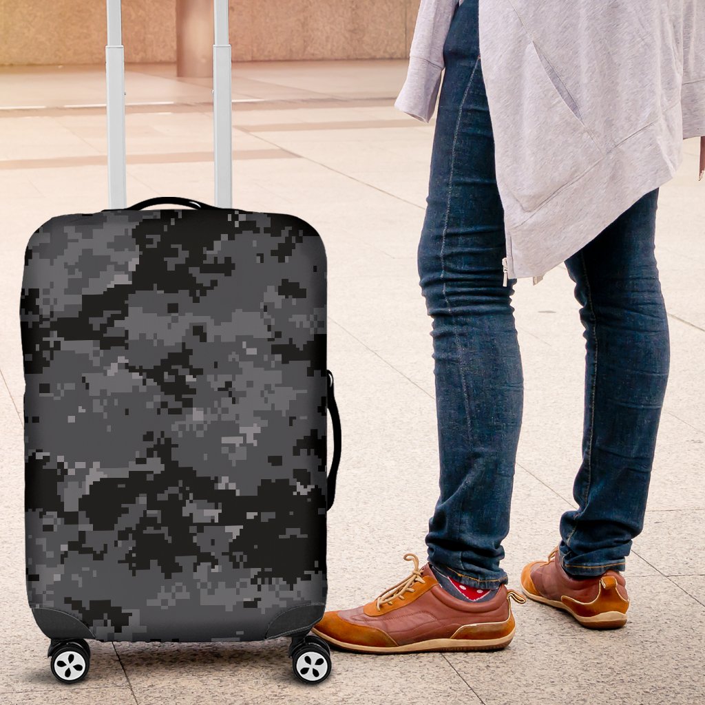 ACU Digital Black Camouflage Luggage Cover Protector