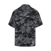 ACU Digital Black Camouflage Men Aloha Hawaiian Shirt