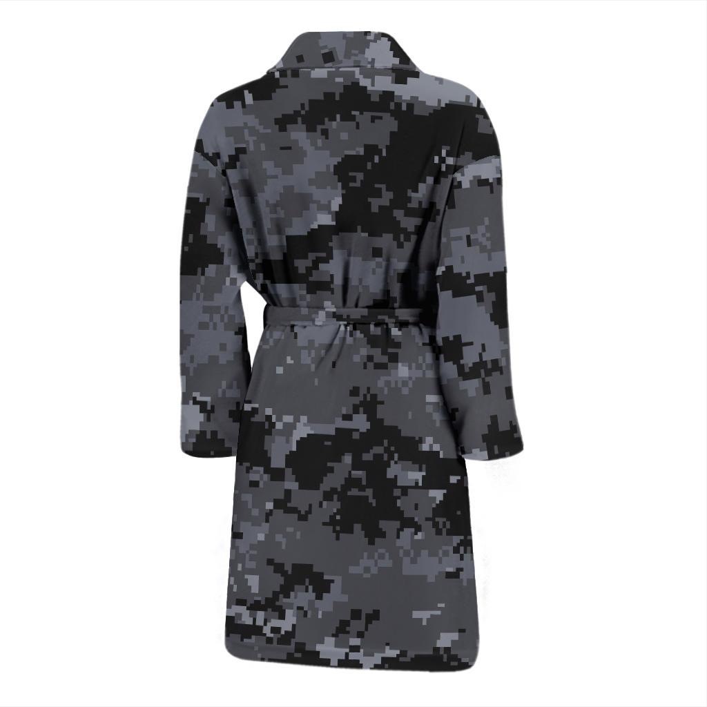 ACU Digital Black Camouflage Men Bath Robe-JTAMIGO.COM