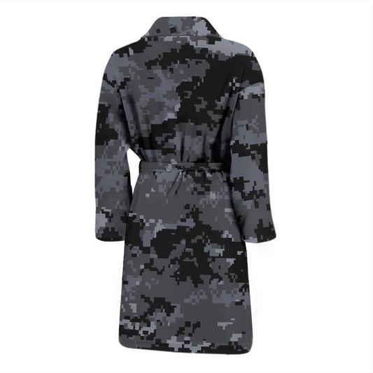 ACU Digital Black Camouflage Men Bath Robe-JTAMIGO.COM