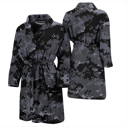 ACU Digital Black Camouflage Men Bath Robe-JTAMIGO.COM