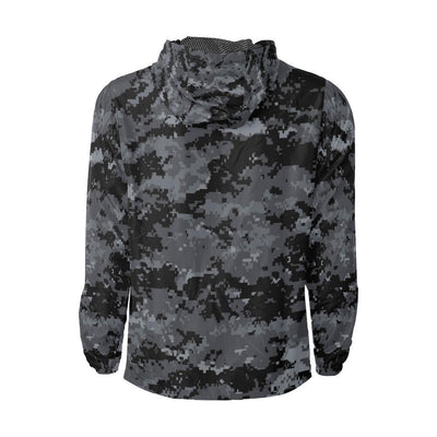 ACU Digital Black Camouflage Men Windbreaker Jacket-JTAMIGO.COM