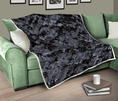 ACU Digital Black Camouflage Premium Quilt-JTAMIGO.COM