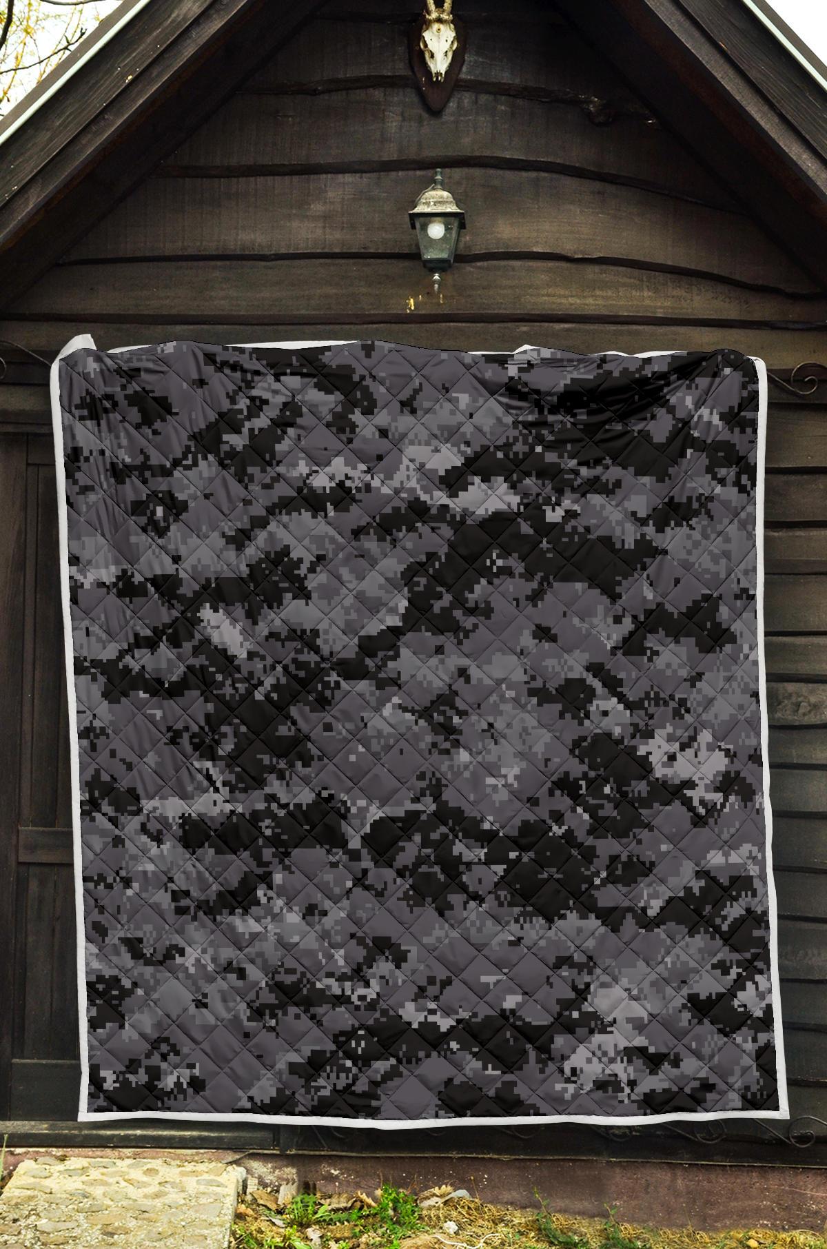 ACU Digital Black Camouflage Premium Quilt-JTAMIGO.COM